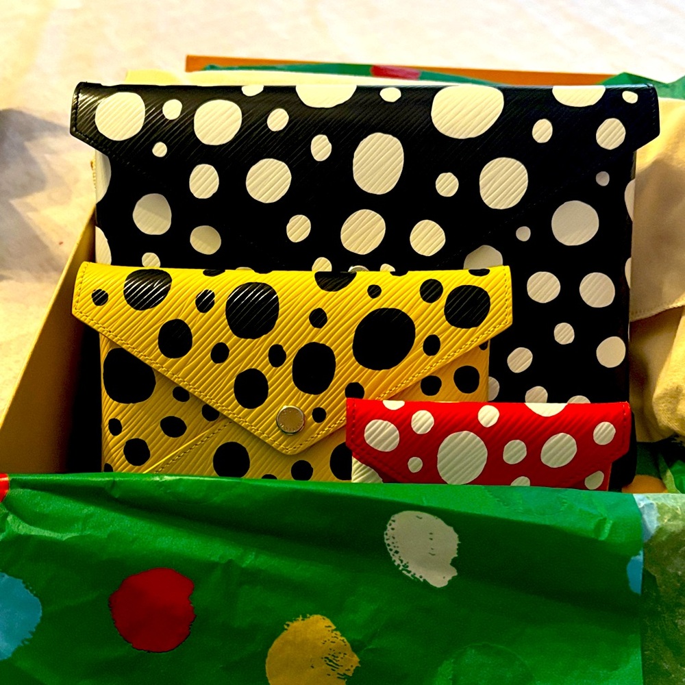 Louis Vuitton X Yayoi Kusama Kirigami trio